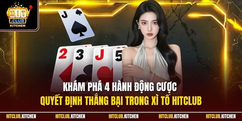 Xì Tố Hitclub| Khám Phá Game Bài Chiến Lược Đỉnh Nhất 2025 Khám phá 4 hành động cược quyết định thắng bại trong xì tố Hitclub